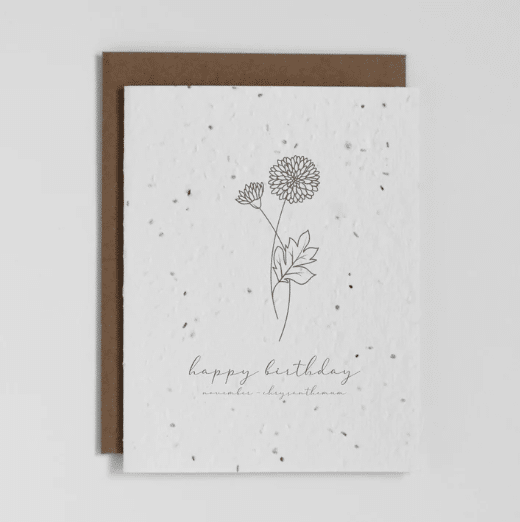 The Good Card - Birth Flower: November Chrysanthemum