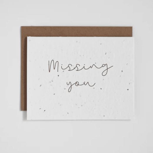The Good Card - Cursive: Missing You