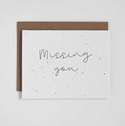 The Good Card - Cursive: Missing You