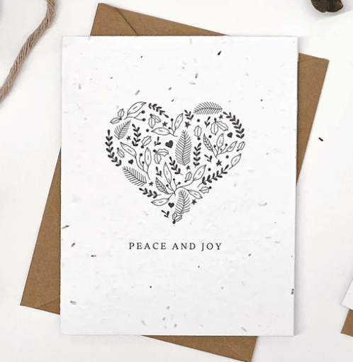 The Good Card - Holiday Floral Frames: Heart