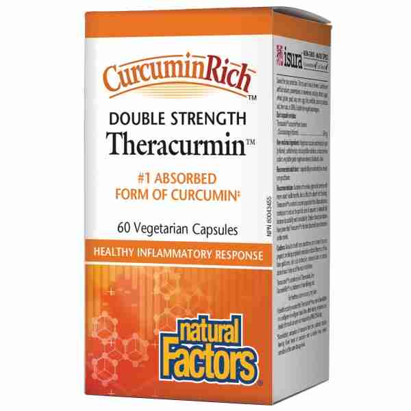 Natural Factors CurcuminRich Theracurmin Double Strength 60 mg, 60 Veggie Caps