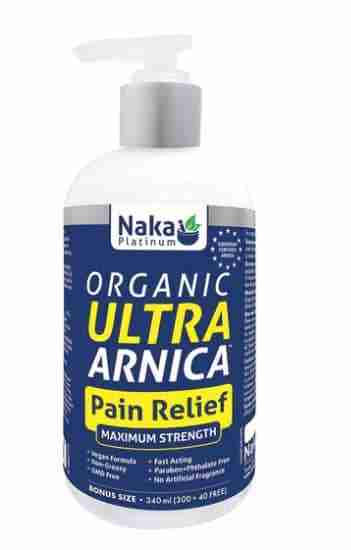 Naka Platinum Organic Ultra Arnica Pain Relief Cream - Maximum Strength, 120Ml