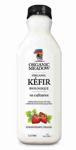 Organic Meadow - Strawberry Kefir, 1L