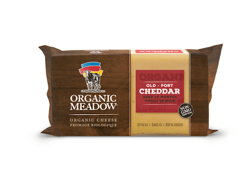 Organic Meadow, Old Cheddar Cheese, 340G