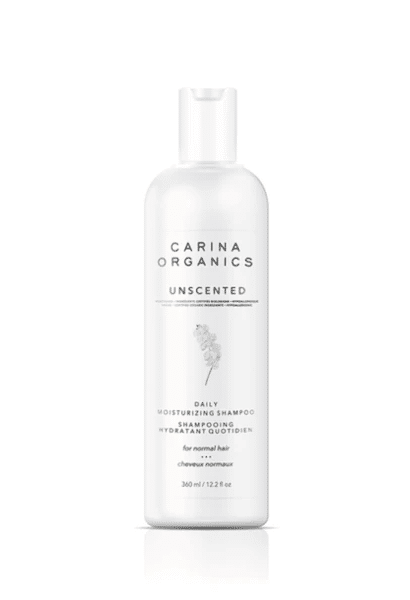 Carina Organics Daily Moisturizing Shampoo, Unscented, 360 mL