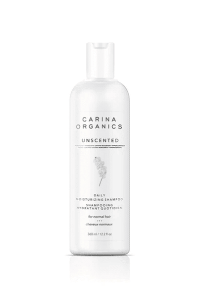 Carina Organics Daily Moisturizing Shampoo, Unscented, 360 mL
