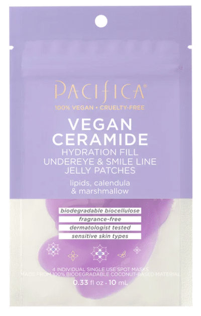 Pacifica Vegan Ceramide Hydration Fill Undereye & Smile Jelly Patches, 10 Ml