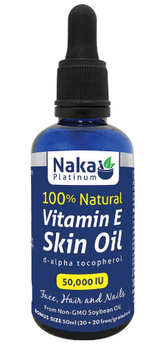 Naka 100% Natural Vitamin E Skin Oil, 50 mL