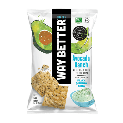 Way Better Snacks Avocado Ranch Whole Grain Tortilla Chips - 156G