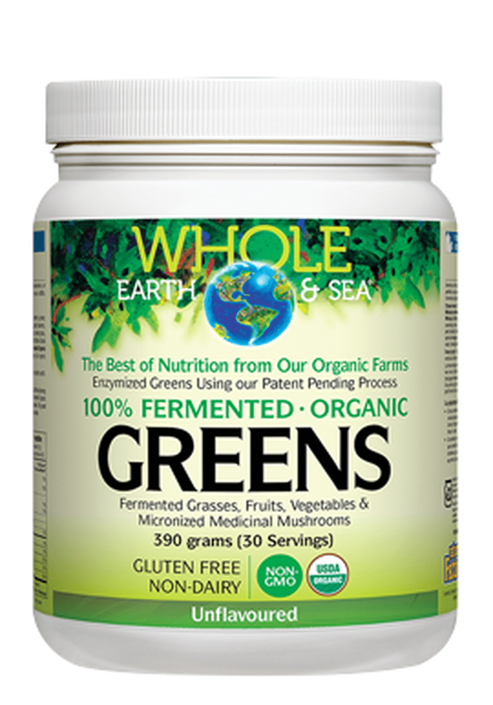 Whole Earth & Sea Fermented Greens: Unflavoured - 390G