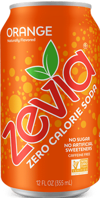 Zevia Orange Soda, 6 x 355 mL