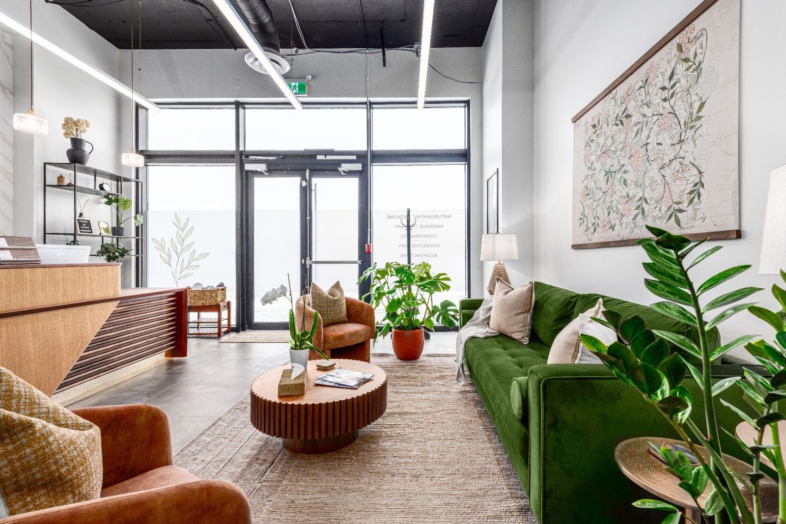Peaceful somatic therapy environment